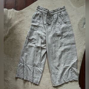 Beige/off white canvas pants